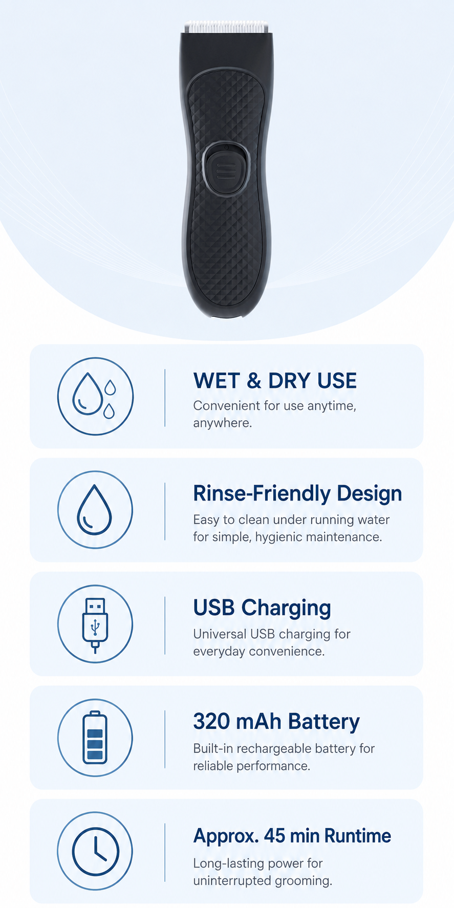 AIMEI HK818 body trimmer OEM product detail image C.